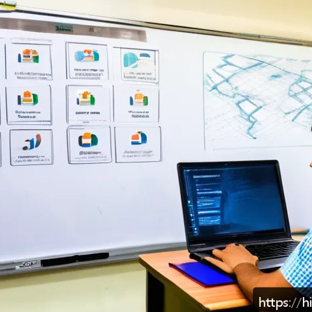 리눅스 실기 시험 대비 네트워크 관리 공부법 - A detailed classroom scene focused on a Hindi-speaking student learning computer networking concepts...
