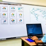 Home 21 리눅스 실기 시험 대비 네트워크 관리 공부법 - A detailed classroom scene focused on a Hindi-speaking student learning computer networking concepts...